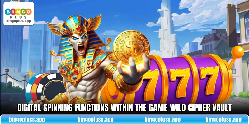 Digital spinning functions within the game Wild Cipher Vault