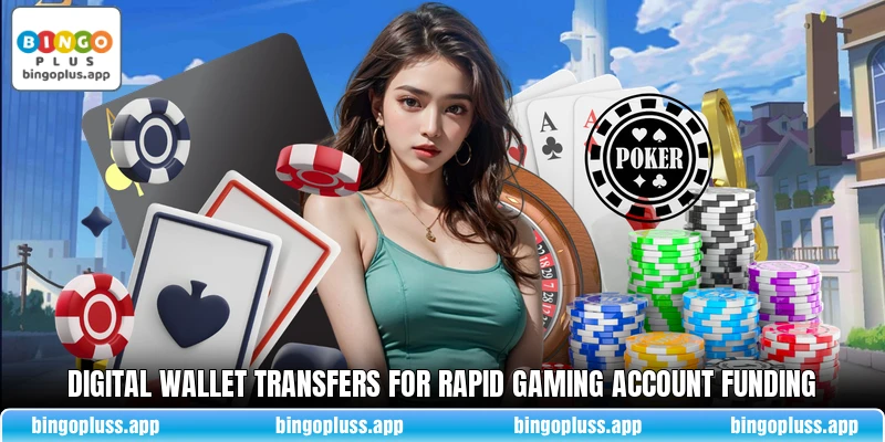 Digital wallet transfers for rapid gaming account funding