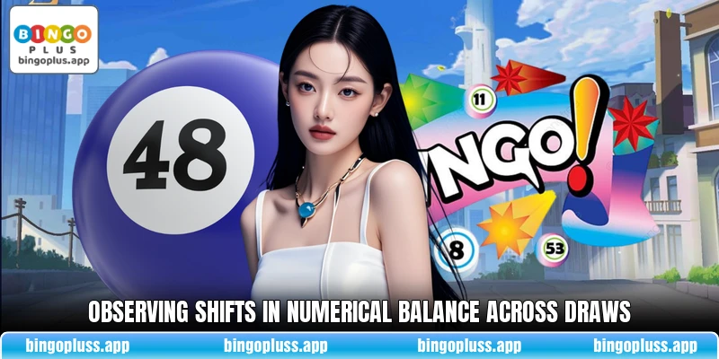 Observing shifts in numerical balance across draws