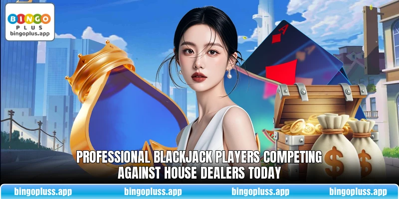 Professional blackjack players competing against house dealers today
