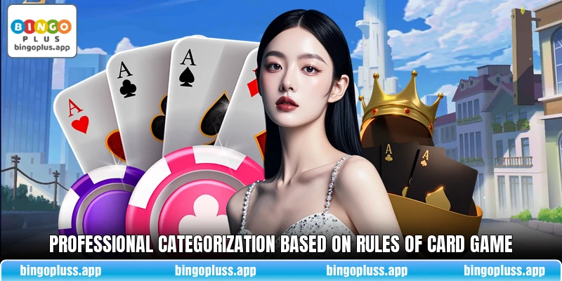 Professional categorization based on rules of card game