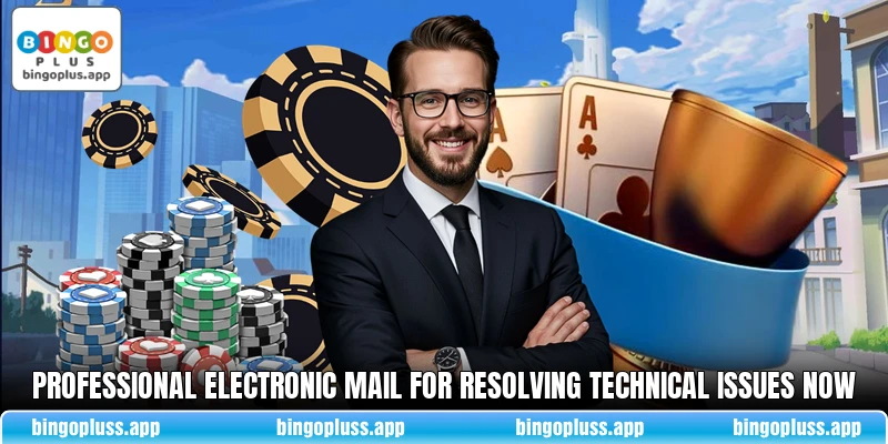 Professional electronic mail for resolving technical issues now
