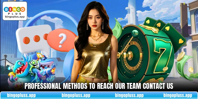 Professional methods to reach our team contact us